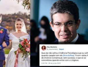 No dia do casamento de Randolfe, ex-esposa diz ter sofrido violência psicológica