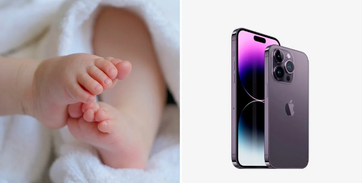 ‘Tem a imagem melhor’: casal vende o próprio filho recém-nascido para comprar Iphone 14
