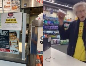 Lojas nos EUA começam a rejeitar uso do dinheiro físico para pagamentos e idoso protesta; veja vídeo