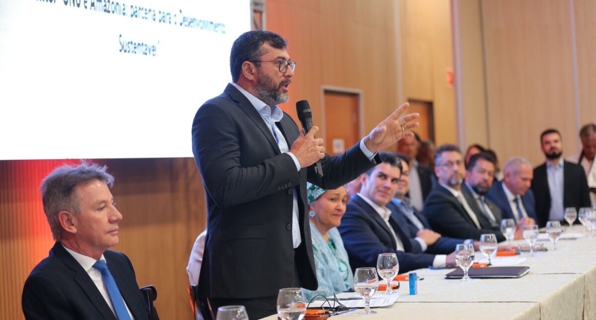Em evento da ONU, Wilson Lima pede atenção à população amazônida: ‘Não tem como ser sustentável com pobreza’