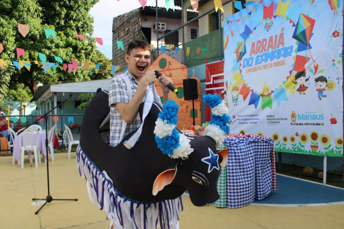 Prefeitura de Manaus reúne famílias de crianças autistas no 3º Arraial do Eamaar