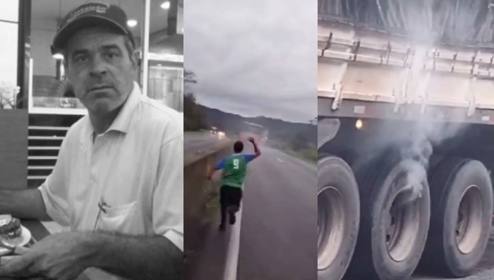 Caminhoneiro é esmag4do pelo próprio veículo e deixa colega em pânico: ‘MEU DEUS DO CÉU’; veja vídeo