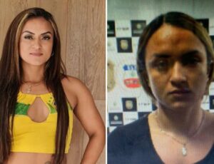 Ana Julia, esposa de Gil Romero, o assassino da jovem Débora, acaba de ser presa em Manaus