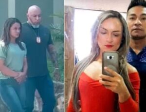 URGENTE: Ana Julia, esposa do ass4ssino da jovem Débora, chega presa na Delegacia Geral