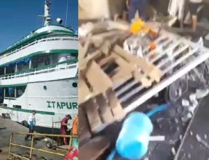 GRAVE: explosão em cozinha de barco na Manaus Moderna deixa um m0rto e vários ferid0s; veja vídeos