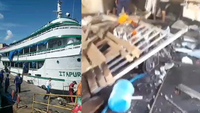 GRAVE: explosão em cozinha de barco na Manaus Moderna deixa um m0rto e vários ferid0s; veja vídeos