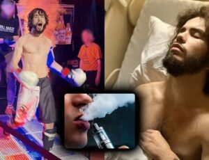Jovem lutador de MMA perde parte do pulmã0 após usar cigarro eletrônico; imagem forte