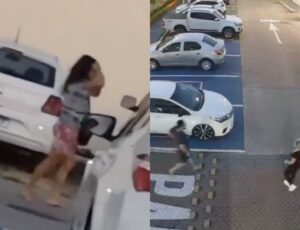 GRAVE: Babá é agred1da e advogado leva t1ro dentro de condomínio na Ponta Negra; veja vídeos