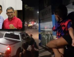 Prefeito de Iranduba e Vice desprezam mulheres grávidas e mães com crianças de colo que aguardam ajuda; veja vídeo