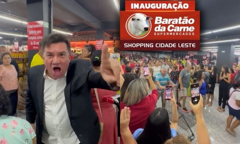 Baratão da Carne inaugura unidade na Grande Circular e dono comemora sucesso: “Acertei de novo!”; veja vídeo
