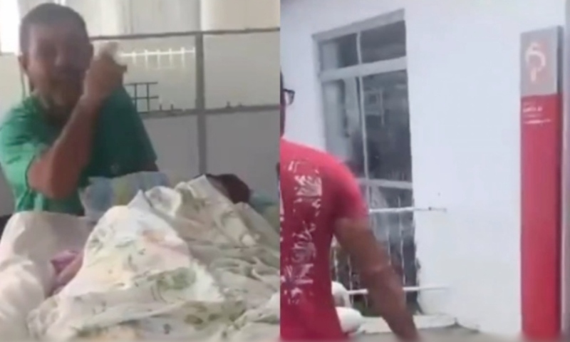 Revoltante: filho tem que levar a mãe de 93 anos acamada para banco realizar prova de vida e liberar INSS; veja vídeo
