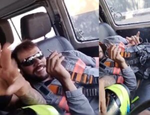 Eletricista em Manaus grava vídeo fumando base4do: 'quem quiser botar um gato, chega no merengue'; veja vídeo