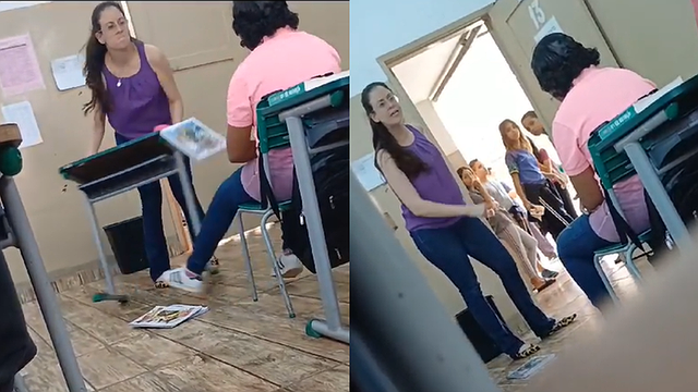 Professora discute com aluna que tem deficiência intelectual em escola estadual e caso gera revolta; veja vídeo