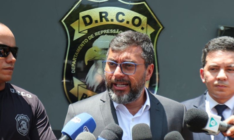 Governador Wilson Lima anuncia maior apreensão de cocaína da história do Amazonas