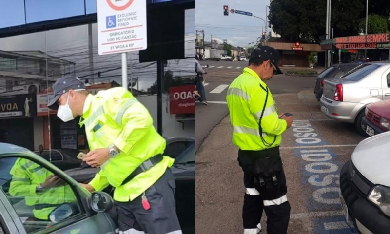 Mais de 50 motoristas são multados em Manaus após estacionarem em vagas para Deficientes e Idosos