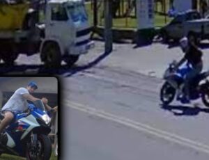 Tragédia: motoqueiro é partid0 ao meio após b4ter contra caminhão de lixo no Valparaíso: 'nunca vi acidente tão feio', diz pedestre