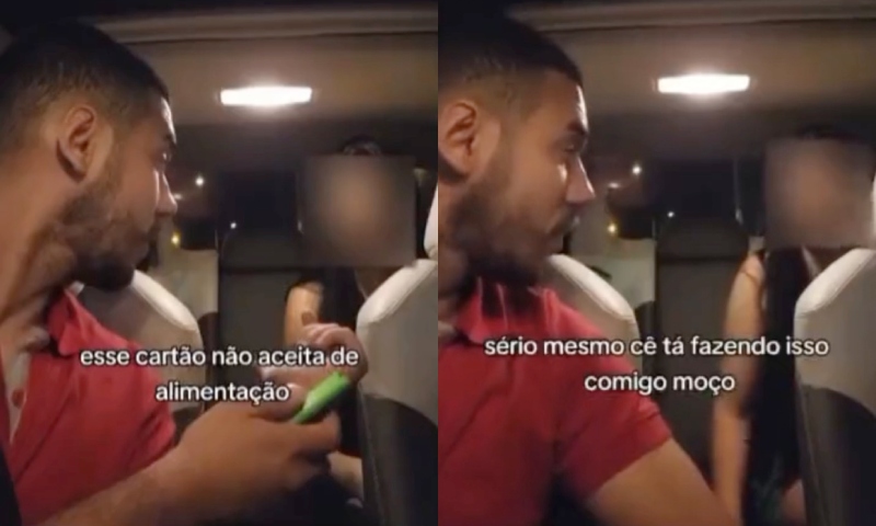 ‘Cara de Pau’: mulher tenta pagar corrida com cartão de alimentação; veja vídeo