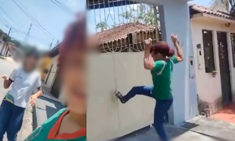‘Estourar portão é a nossa profissão’, cantam irmãs ‘atentadas’ no Nova Cidade; veja vídeo