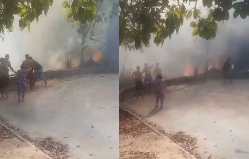 Urgente: incêndio se espalha no Mauazinho e deixa moradores em pânico; veja os vídeos