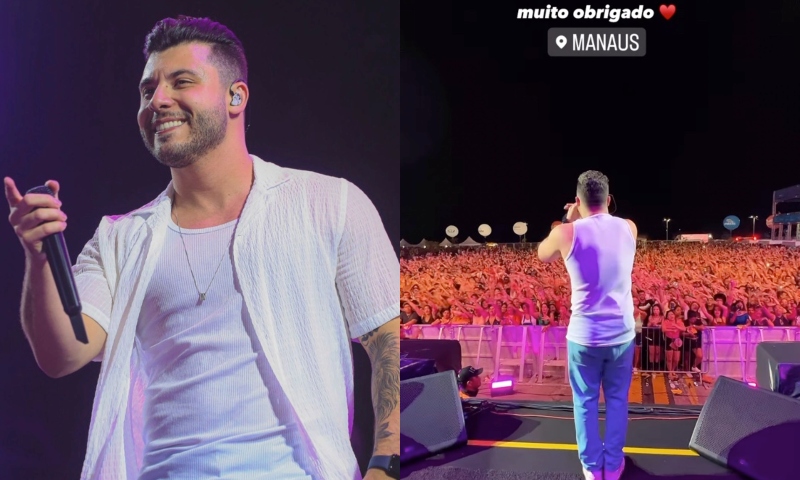 Murilo Huff encanta fãs e se impressiona com a energia do Sou Manaus 2023; veja vídeo