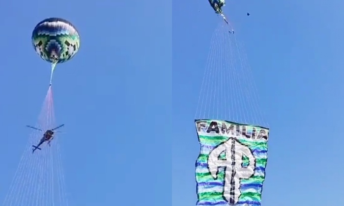 “Acabou a palhaçada!”: vídeo mostra momento que a PM derruba balão de organização criminosa; veja