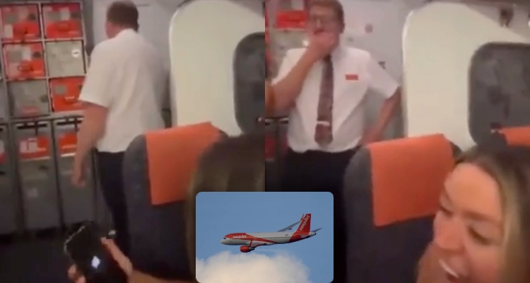 Casal sem vergonha faz avião “tremer” e comissário acaba com a graça; veja vídeo