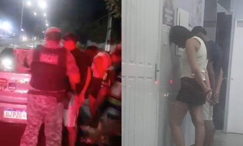 ‘Porrudinhos do crime’: casal leva a pior após assaltar motorista de app em Manaus; veja vídeo