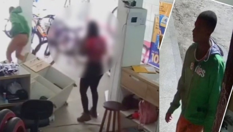 Vendedora de loja mete a porr4da em ladrão; veja vídeo