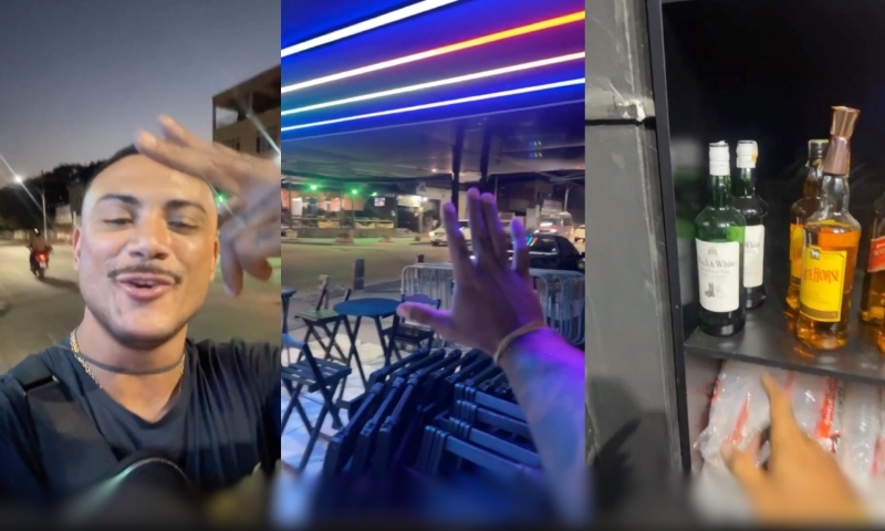 Veja os últimos momentos de vida do empresário que havia acabado de inaugurar bar