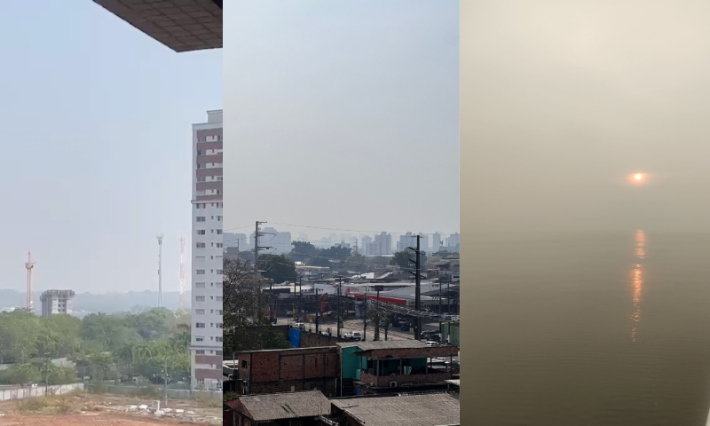 GRAVE: fumaça tóxica de incêndios florestais volta a cobrir Manaus; veja vídeo