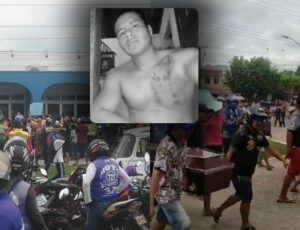 REVOLTA: mototaxistas levam caixão de trabalhador mort0 por assaltes para casa do Prefeito de Tabatinga; veja vídeo