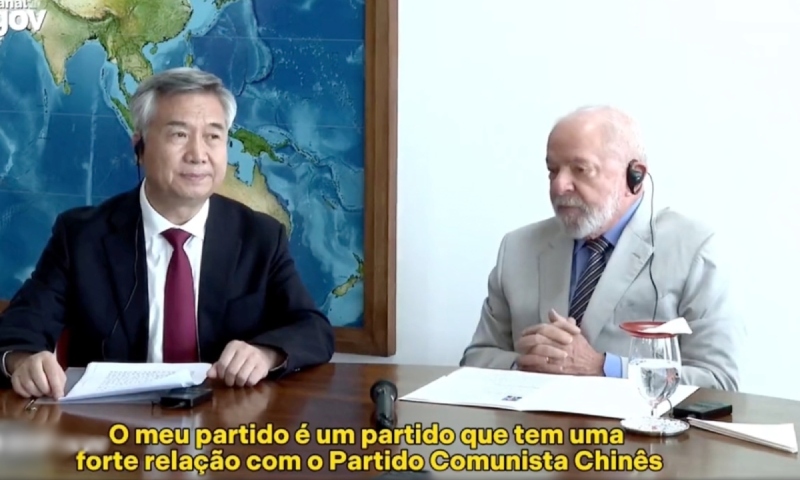 Lula se reúne no Planalto com secretário do Partido Comunista da China; veja vídeo