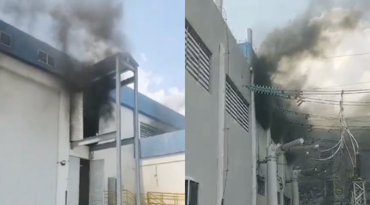 Subestação da Amazonas Energia pega fogo na Djalma Batista, em Manaus; veja vídeo