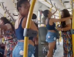 Barraco no Busão: esposa traída 'peita' amante do marido na linha 010; veja vídeo