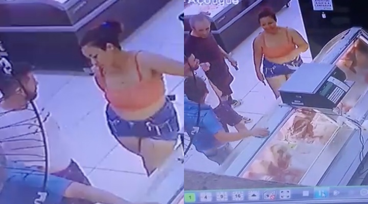 ‘Boazuda’ é surpreendida ao ir comprar linguiça no açougue: “Toma!”; veja vídeo