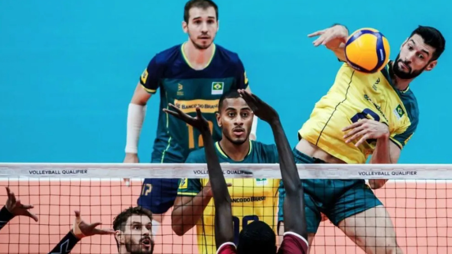 Brasil domina e vence o Qatar na estreia no Pré-Olímpico de vôlei masculino