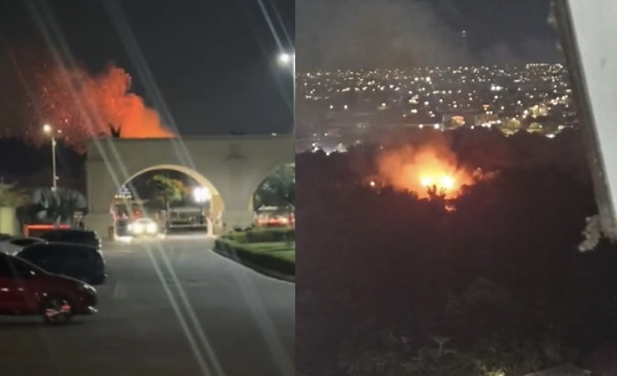 Urgente: incêndio de grande proporção se espalha aos arredores da Bola das Letras; veja vídeos