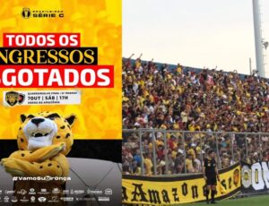 'Mais de 44 mil vendidos!': esgotados os ingressos para Amazonas x Botafogo-PB