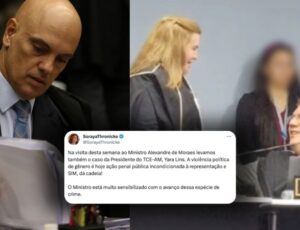 Caso de assédio e ameaça contra conselheira Yara Lins chega nas mãos do Ministro Alexandre de Moraes