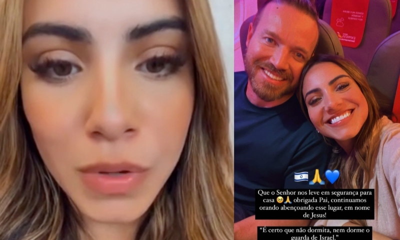 Gabriela Rocha e marido conseguem sair de Israel em meio à guerra; veja video