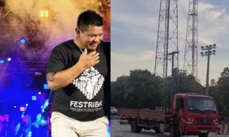 Prefeito Clóvis Curubão gasta R$ 2,4 milhões de São Gabriel da Cachoeira com som e iluminação