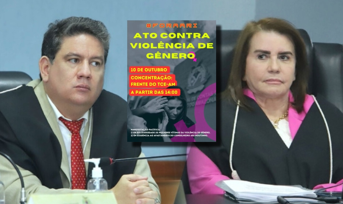 #ForaAri: protesto contra violência de gênero acontece nesta terça-feira (10) em frente ao TCE