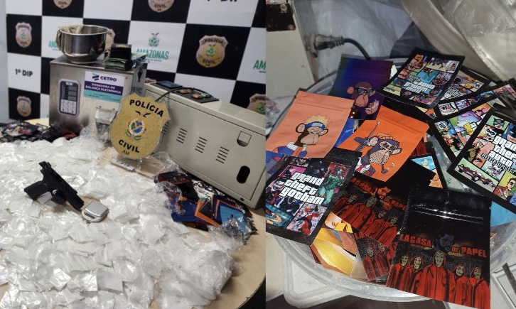 ‘A casa caiu!’: membros de facção são flagrados com laboratório de dr0gas no Tarumã