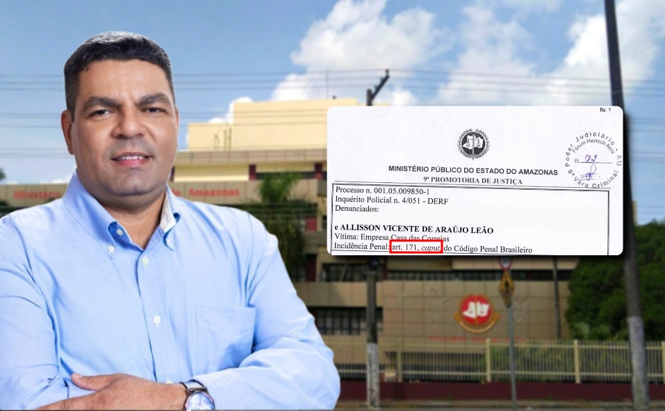 “171”: Alisson Leão, candidato à presidência do CREA-AM, já foi investigado por estelionato; veja documento