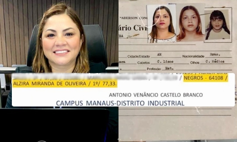 BOMBA: candidata do CREA-AM, professora Alzira usa cota racial como ‘negra’ em concurso e vira ‘funcionária fantasma’