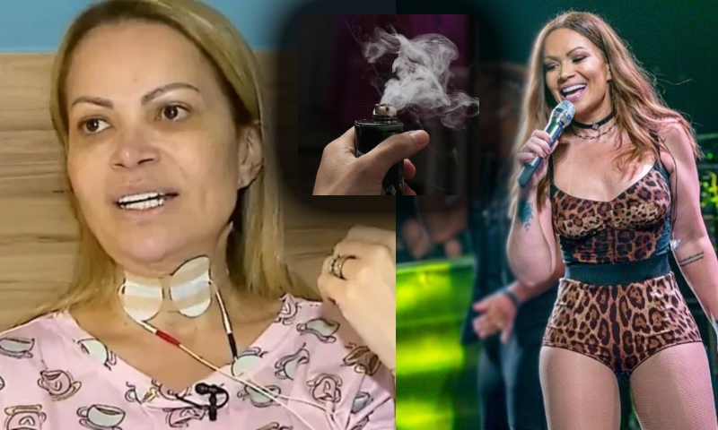 Solange Almeida, ex-Aviões do Forró, aparece doente e com a voz destruída por causa de ‘vape’; veja vídeo