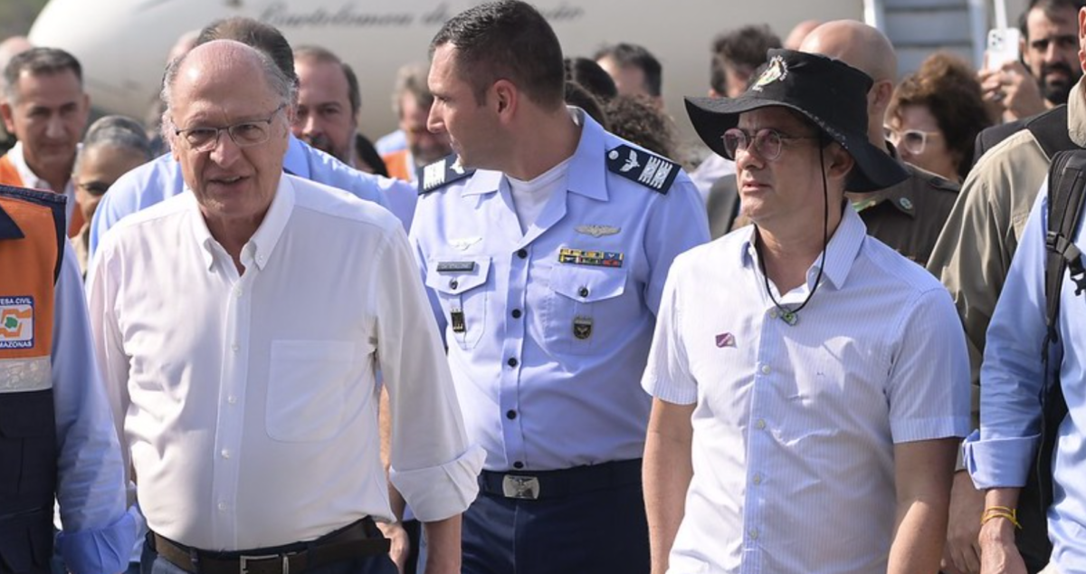 David Almeida e vice-presidente Alckmin se reúnem para tratar da crise hídrica no Amazonas