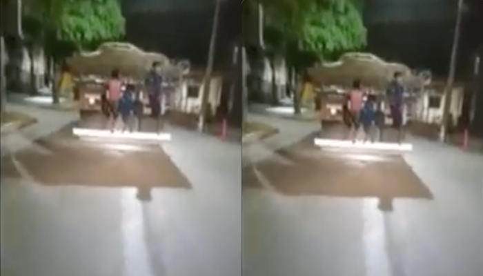 Carona da m0rte: jovem leva a pior ao subir em caminhão em movimento; veja vídeo