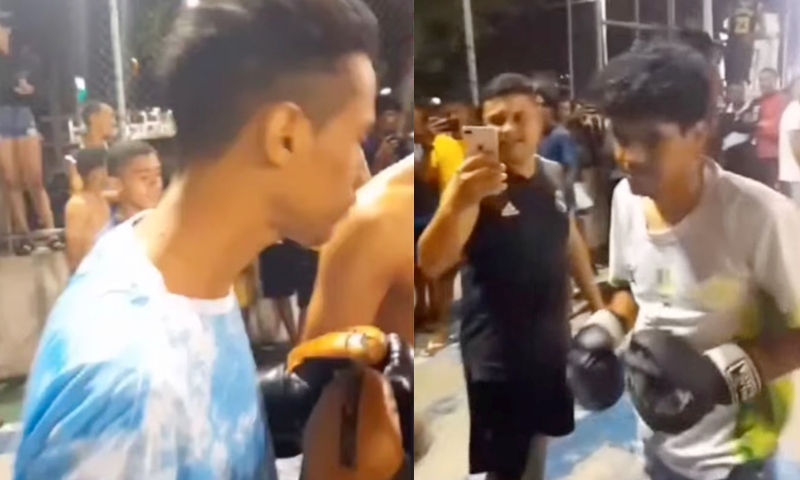Boxe: jovem fica entre a vida e a m0rte após lut4 clandestina no meio da praça; veja vídeo