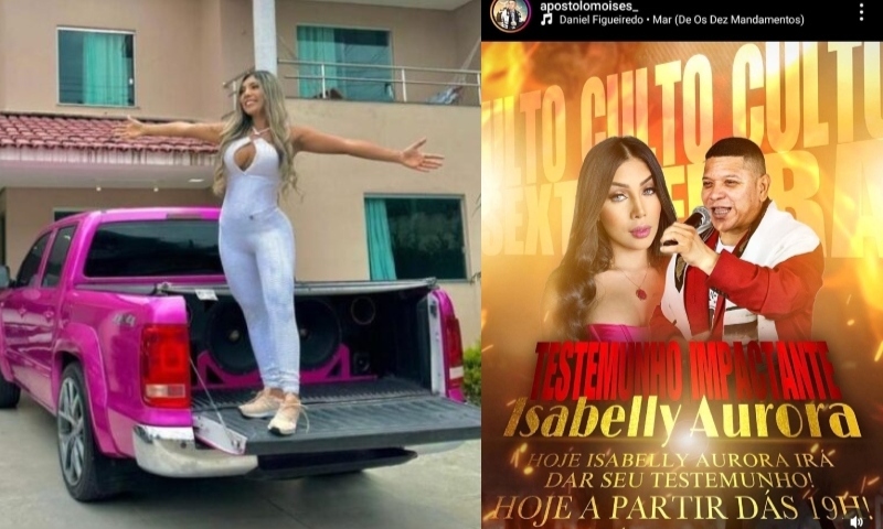 ‘MORRI PARA VIVER’: Após sair da cadeia, Isabelly Aurora irá dar testemunho emocionante na Igreja; veja